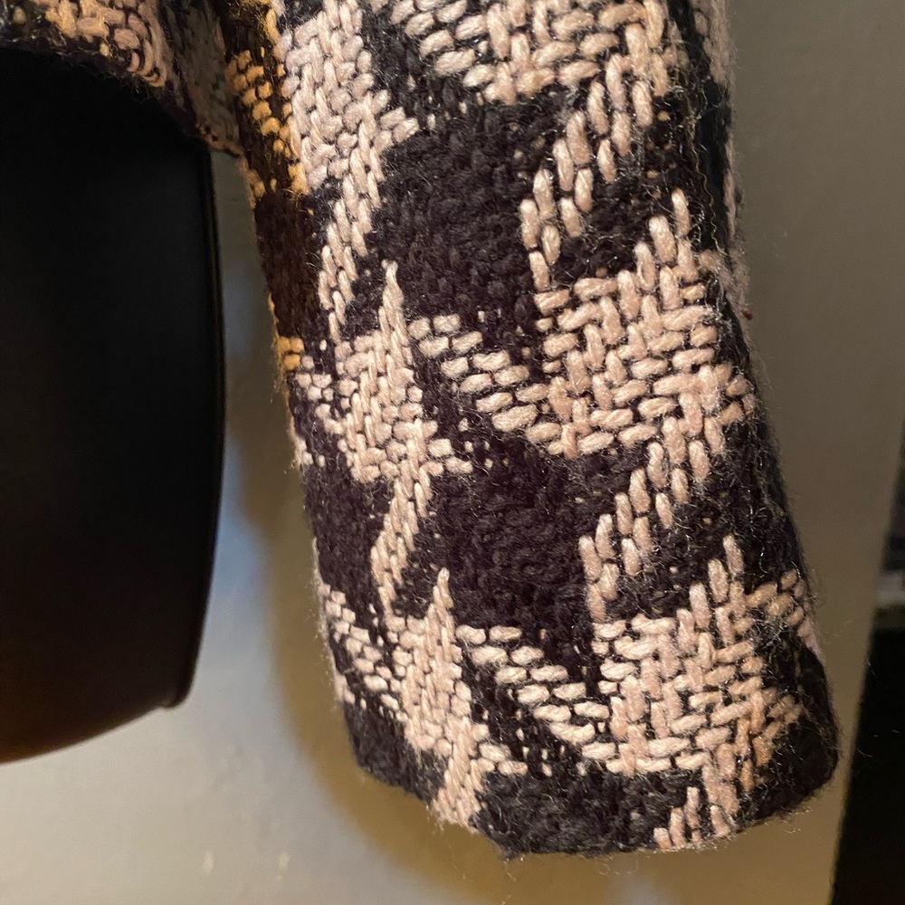 I.N.C Black And White Large Pattern Houndstooth J… - image 5